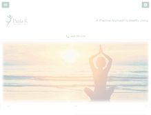 Tablet Screenshot of paulakwellnesscoach.com